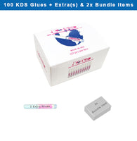 KDS Glue Acrylic Tips Adhensive [100pcs] Gift/Bundle